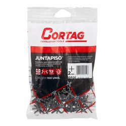 ESPAÇADOR JUNTAPISO 2MM 100PCS 60500 CORTAG - Rabelo Materiais Para Construção
