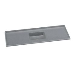 PIA SINTÉTICA STANDARD GRANITADA 160X50CM CINZA 50... - Rabelo Materiais Para Construção