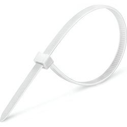 ABRAÇADEIRA NYLON BRANCA 4,8X300MM BRASFORT - Rabelo Materiais Para Construção