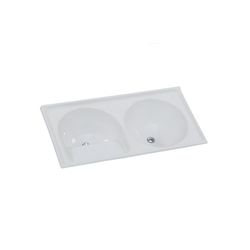 TANQUE SINTÉTICO GRANITADO DUPLO Nº 2 110X55CM GEL... - Rabelo Materiais Para Construção