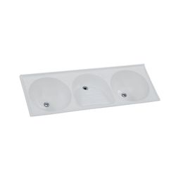 TANQUE SINTÉTICO GRANITADO TRIPLO Nº 3 145X52CM GE... - Rabelo Materiais Para Construção