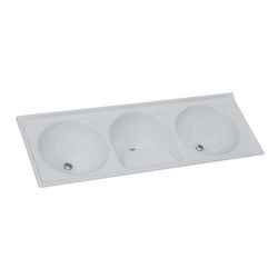 TANQUE SINTÉTICO GRANITADO TRIPLO Nº 4 CF 163X57CM... - Rabelo Materiais Para Construção
