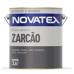 ZARCÃO CINZA FOSCO 3,6 LITROS LS115-LTGL NOVATEX - Rabelo Materiais Para Construção