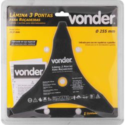 LAMINA PARA ROCADEIRA 3 PONTAS 255X20,0X3,8MM 6805... - Rabelo Materiais Para Construção