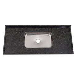 PIA COM CUBA INOX BELLA 1,20X55 VERDE UBATUBA 5011... - Rabelo Materiais Para Construção
