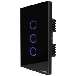 INTERRUPTOR 3 TECLAS SMART ONNE PRETO 10A BIVOLT 5... - Rabelo Materiais Para Construção