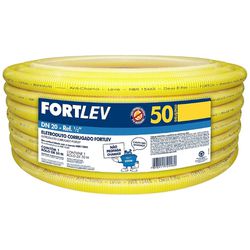 MANGUEIRA PVC CORRUGADA AMARELA 20MM 13000200 FORT... - Rabelo Materiais Para Construção