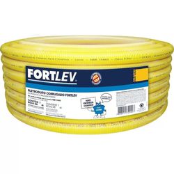 MANGUEIRA PVC CORRUGADA 32MM 13000320 FORTLEV - Rabelo Materiais Para Construção