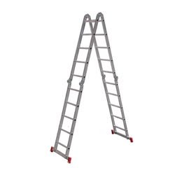 ESCADA ARTICULADA ALUMÍNIO 5X4 20 DEGRAUS ESC0294 ... - Rabelo Materiais Para Construção