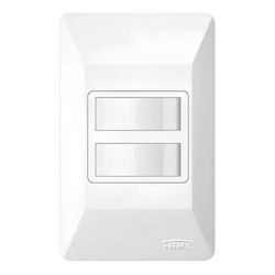INTERRUPTOR SIMPLES 2 SEÇÕES PLACA 10A 250V 0946 F... - Rabelo Materiais Para Construção