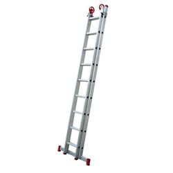 ESCADA EXTENSIVA ALUMÍNIO 9X2 18 DEGRAUS ESC0618 B... - Rabelo Materiais Para Construção