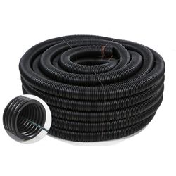 MANGUEIRA PVC CORRUGADA PRETA 1.1/4'' TFLEX - Rabelo Materiais Para Construção