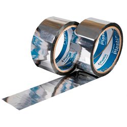 FITA ADESIVA ALUMINIZADA 48MMX50M PLASTIC - Rabelo Materiais Para Construção