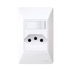 INTERRUPTOR PARALELO + TOMADA PADRÃO PLACA 2P+T 10... - Rabelo Materiais Para Construção