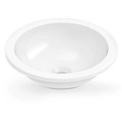 CUBA DE SOBREPOR/EMBUTIR REDONDA 31X12,5CM BRANCA ... - Rabelo Materiais Para Construção