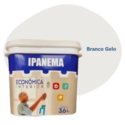 TINTA ECONÔMICA IPANEMA BRANCO GELO 3,6 LTS ACRILP... - Rabelo Materiais Para Construção