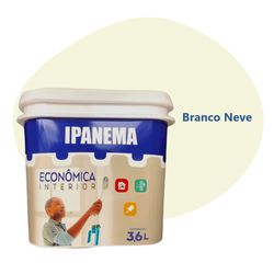 TINTA ECONÔMICA IPANEMA BRANCO NEVE 3,6 LTS ACRILP... - Rabelo Materiais Para Construção