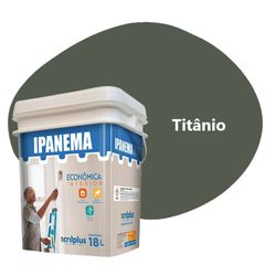 TINTA ECONÔMICA IPANEMA TITÂNIO 18 LTS 150040 ACRI... - Rabelo Materiais Para Construção