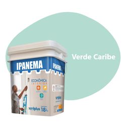 TINTA ECONÔMICA IPANEMA VERDE CARIBE 18 LTS ACRILP... - Rabelo Materiais Para Construção