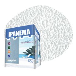 TEXTURA IPANEMA BRANCO NEVE CAIXA 20 KG ACRILPLUS - Rabelo Materiais Para Construção