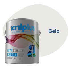 TINTA PREMIUM ACETINADO GELO 3,6 LTS ACRILPLUS - Rabelo Materiais Para Construção