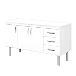 ARMÁRIO TÓQUIO 144,2CM BRANCO 539402 A.J.RORATO - Rabelo Materiais Para Construção