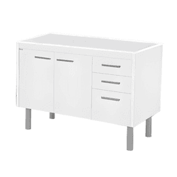 ARMÁRIO VALENZA 116,2CM TEXTURA BRANCO 560141 A.J.... - Rabelo Materiais Para Construção