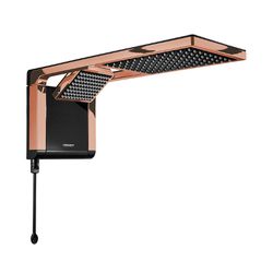 CHUVEIRO ACQUA DUO ELETRÔNICO BLACK/ROSE GOLD 7800... - Rabelo Materiais Para Construção