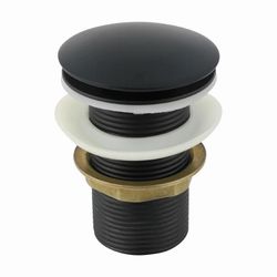 VÁLVULA CLICK PARA LAVATÓRIO METAL PRETA 1.1/4