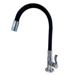 TORNEIRA COZINHA BANCADA FLEX PRETA C-67 1/4V. 022... - Rabelo Materiais Para Construção