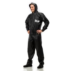 CAPA DE CHUVA PVC MOTOQUEIRO CAPUZ (G) PANTANEIRA - Rabelo Materiais Para Construção