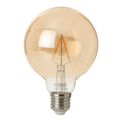 LÂMPADA LED ÂMBAR FILAMENTO VINTAGE GLOBO G95 3W 2... - Rabelo Materiais Para Construção