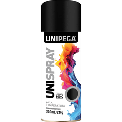 TINTA SPRAY ALTA TEMPERATURA PRETO FOSCO 210GR 350... - Rabelo Materiais Para Construção