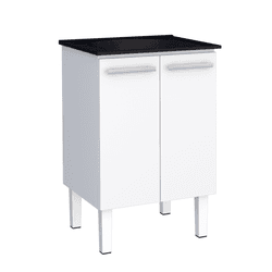 GABINETE AÇO LAVANDERIA VÊNUS 60 X 91 X 53CM BRANC... - Rabelo Materiais Para Construção