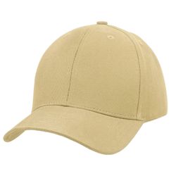 Boné Bege Dad Hat Aba Curva Fita 6 Paineis - BNAC.... - Atacado da Moda