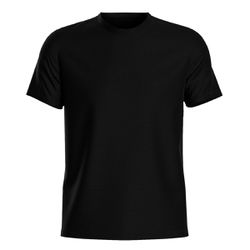 Camiseta Preta 100% Algodão Fio 30.1 Premium - CA... - Atacado da Moda