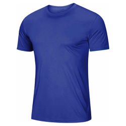 Camiseta Dry Fit Masculina Azul Marinho - CMDF-AZU... - Atacado da Moda