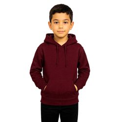 Blusa De Moletom Canguru e Capuz Vinho Infantil - ... - Atacado da Moda