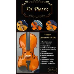 Violino DI Pietro 4/4 Ajustado pelo Luthier - SVG1... - RAINHA MUSICAL