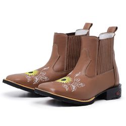 Botina Texana Feminina Girassol - 1413 - Ramon Botas 