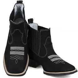  Botina Texana Masculina Preta - 1011 - Ramon Botas 