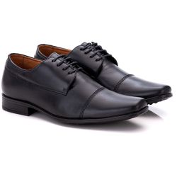 Sapato Social Comfort Masculino em Couro Preto 016 - Ranster Dropshipping