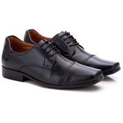 Sapato Social Comfort Masculino em Couro Preto 021 - Ranster Dropshipping