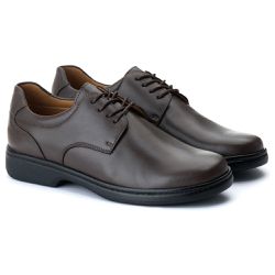 Sapato Comfort Masculino em Couro Café 2006 - Ranster Dropshipping
