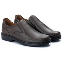 Sapato Comfort Masculino em Couro Café 2007 - Ranster Dropshipping