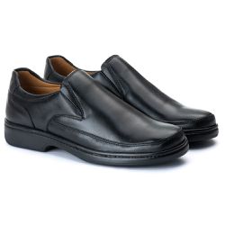 Sapato Comfort Masculino em Couro Preto 2007 - Ranster Dropshipping