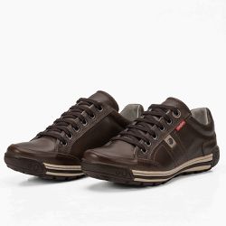 Sapatênis Masculino Couro Tabaco Comfort 3031 - Ranster Dropshipping