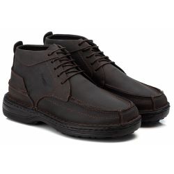 Bota Comfort Masculino em Couro Rústico Café - Ranster Dropshipping