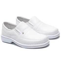 Sapato Comfort Masculino em Couro Branco 1003SE - Ranster Dropshipping