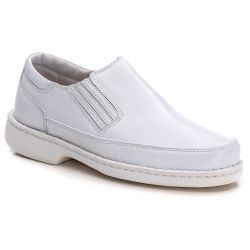 Sapato Comfort Masculino em Couro Branco 2009 - Ranster Dropshipping